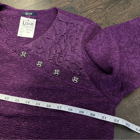 NWT | Lace Canada | Purple Sweater extra long - Picture 5 of 8
